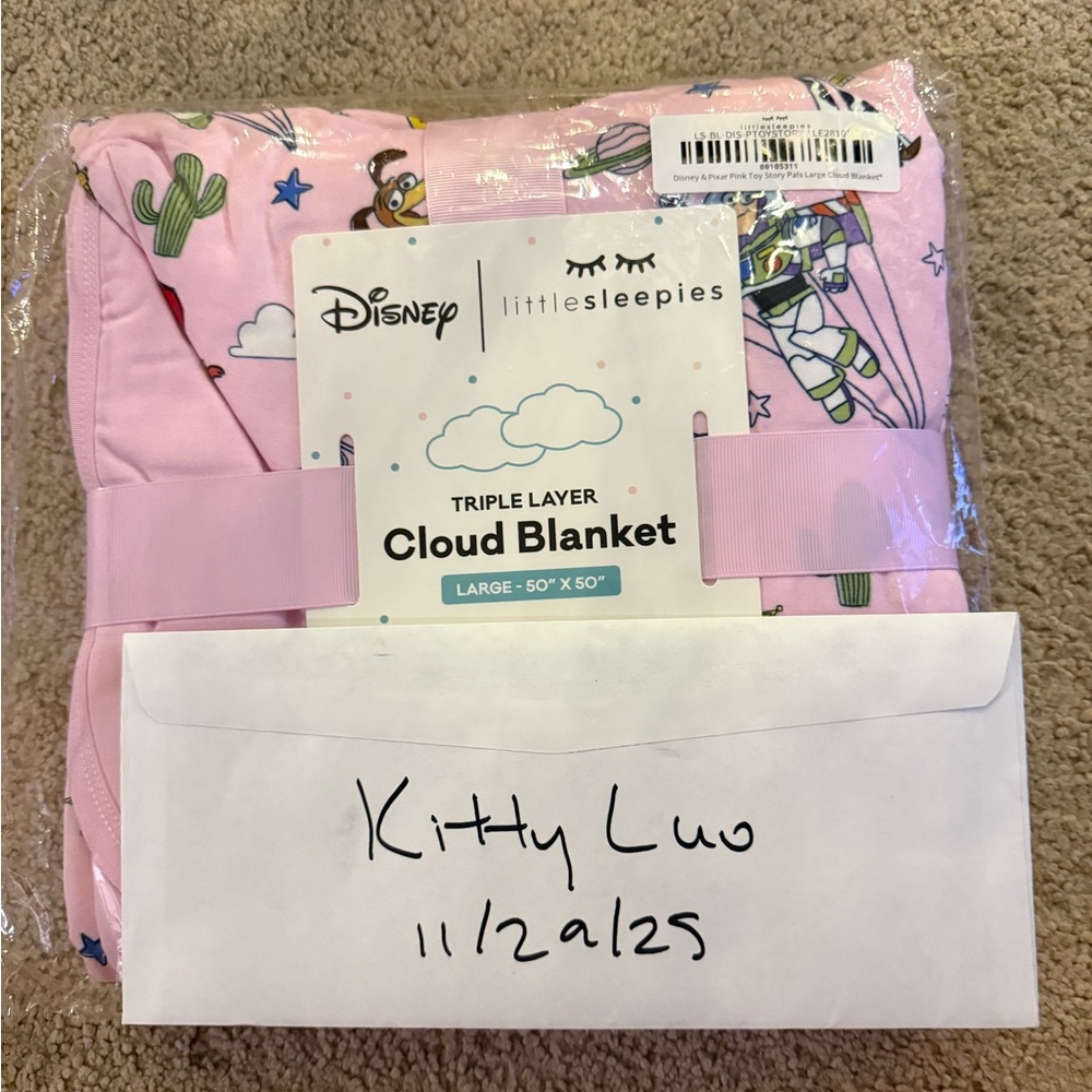 Little Sleepies Pink Cloud Blanket